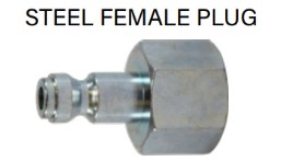 3/8" X 1/2" FEMALE NPT TRU-FLATE AUTOMOTIVE TYPE "F" QUICK CONNECT PLUG